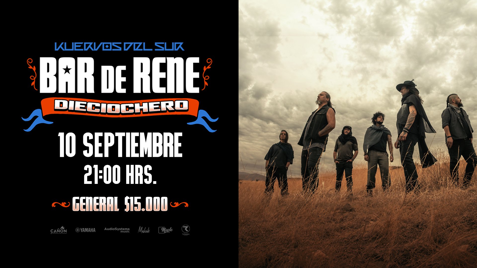 Kuervos del Sur en Bar de Rene: Jueves 10/09