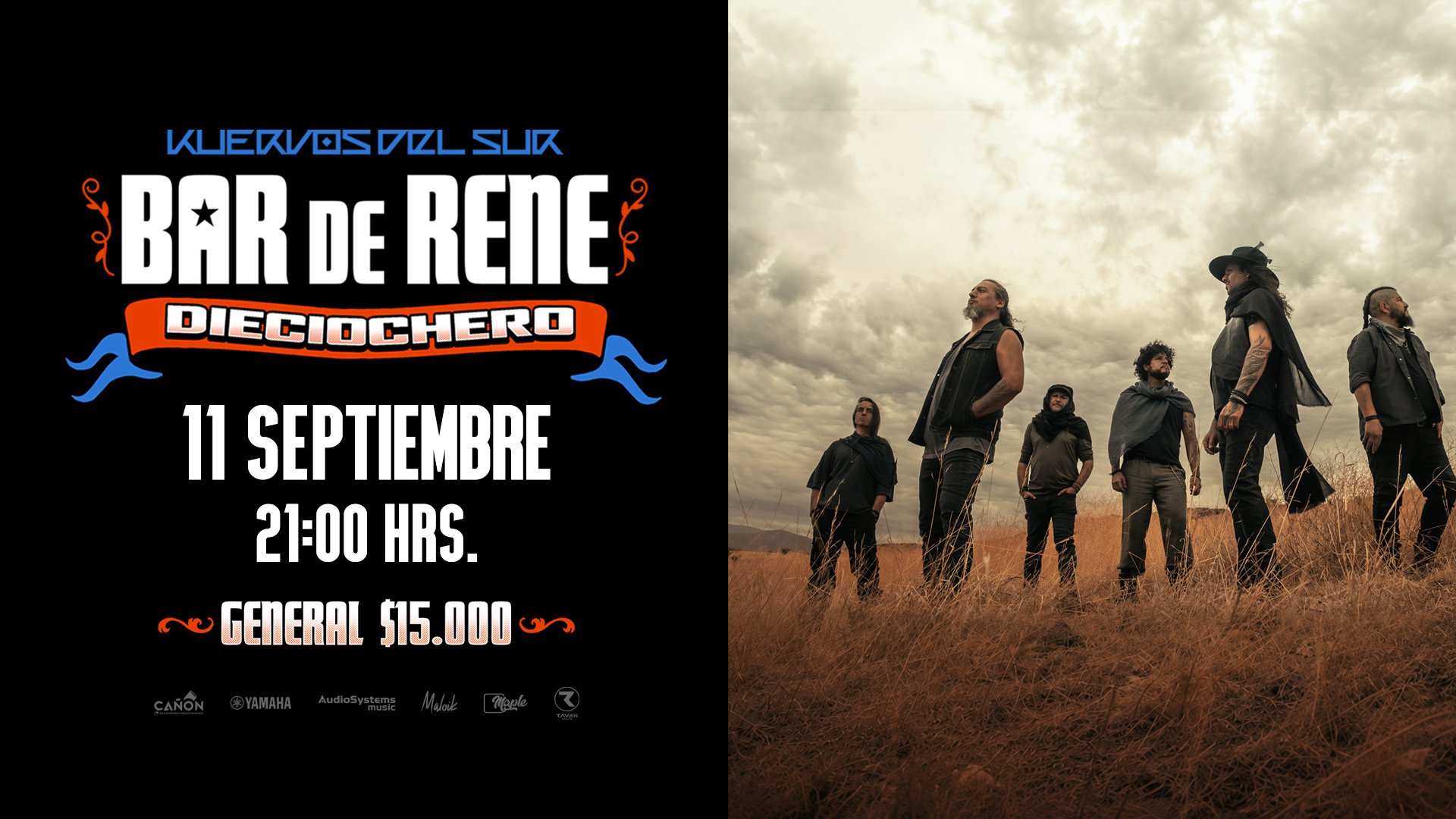 Kuervos del Sur en Bar de Rene: Viernes 11/09