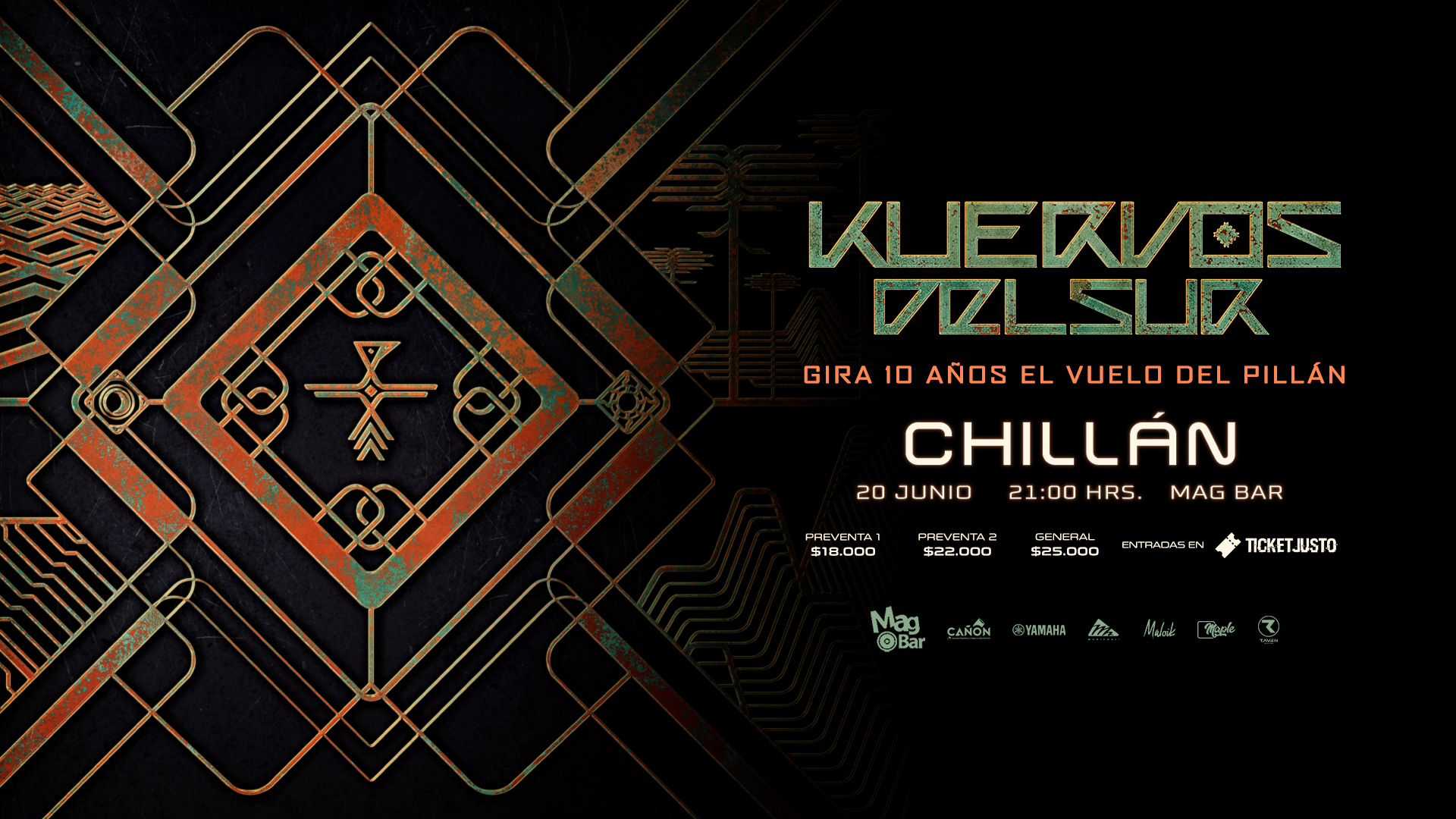 Kuervos Del Sur en Chillán "Gira 10 años El Vuelo del Pillán"