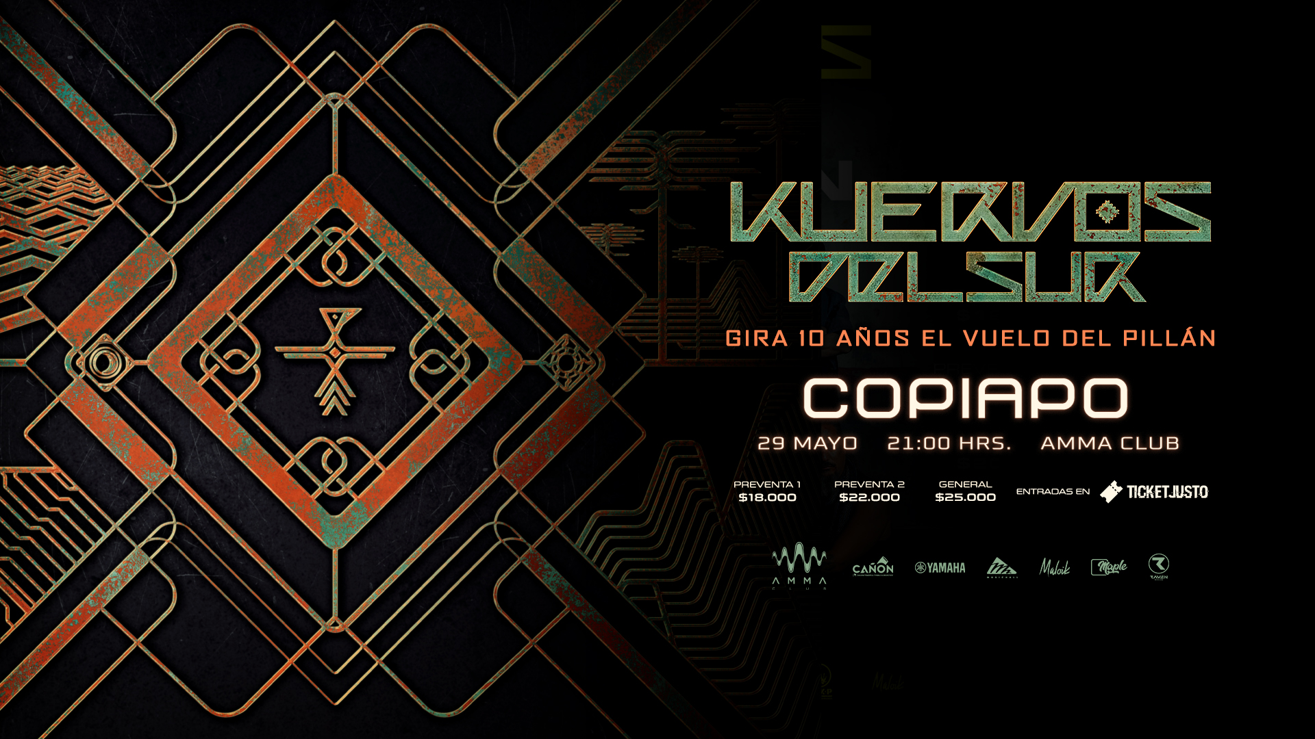 Kuervos Del Sur en Copiapó "Gira 10 años El Vuelo del Pillán"