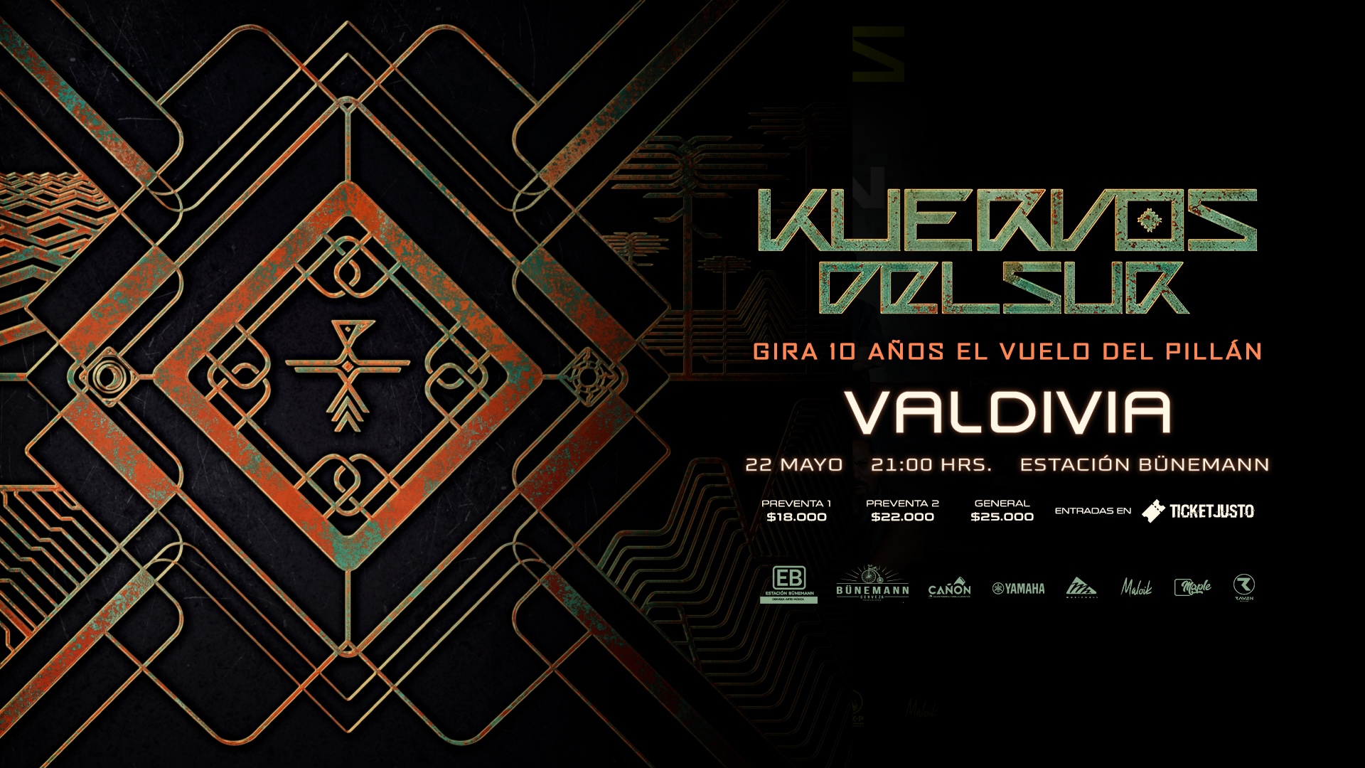 Kuervos Del Sur en Valdivia "Gira 10 años El Vuelo del Pillán"